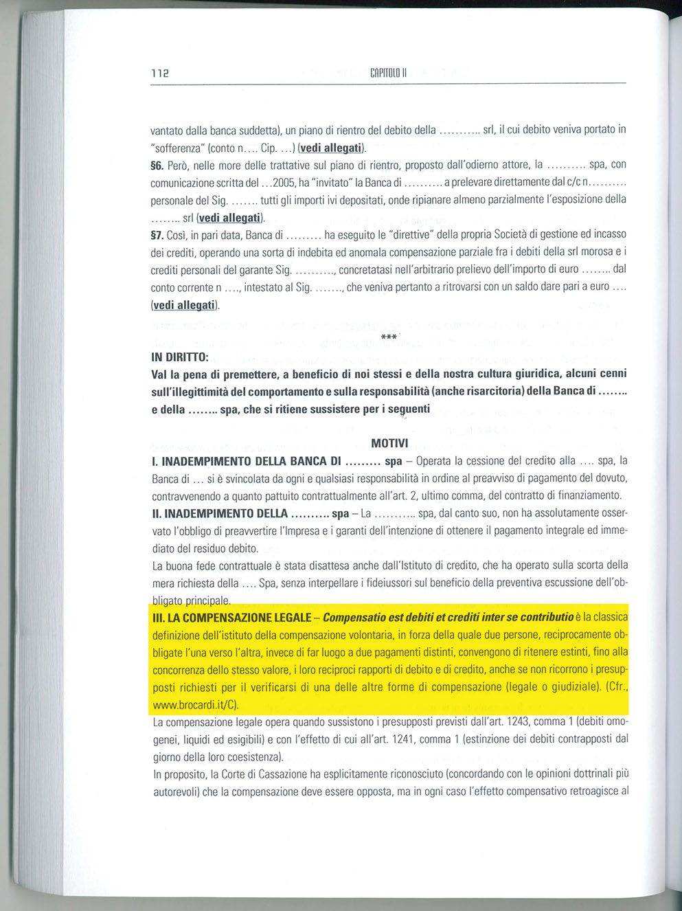 Brocardi.it menzionato in &ldquo;La crisi d�azienda e i rapporti con le banche di Rosanna Cafaro&rdquo;
