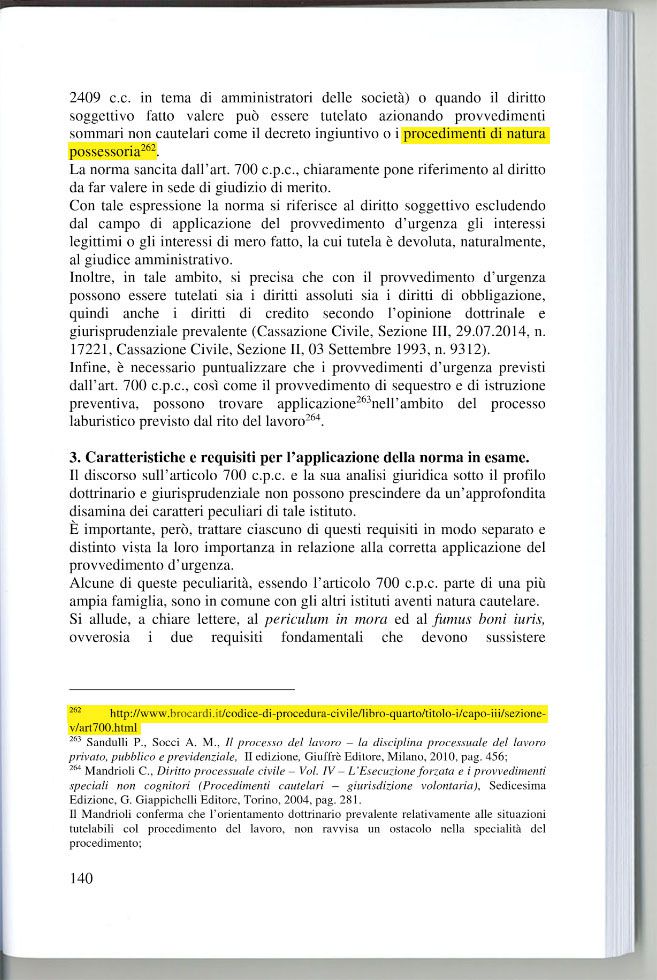 Brocardi.it menzionato in &ldquo;Il giudizio cautelare nell�ambito del processo civile di Paolo Baiocchetti&rdquo;